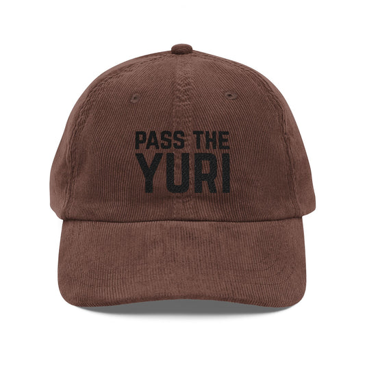 Pass the Yuri Corduroy Embroidered Cap - FILMSLASH