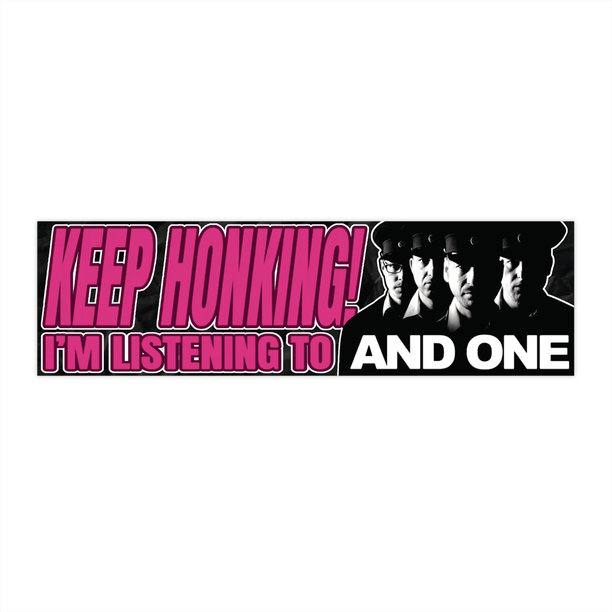 And One merch synthpop band bumper sticker