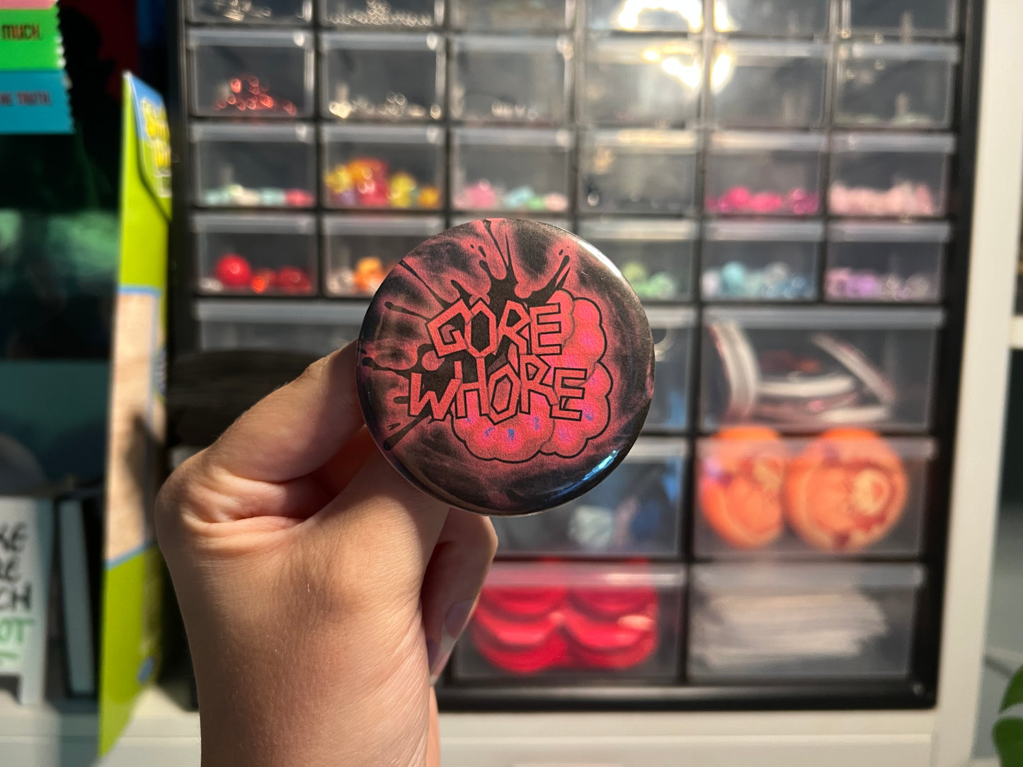 Gore Whore Pin