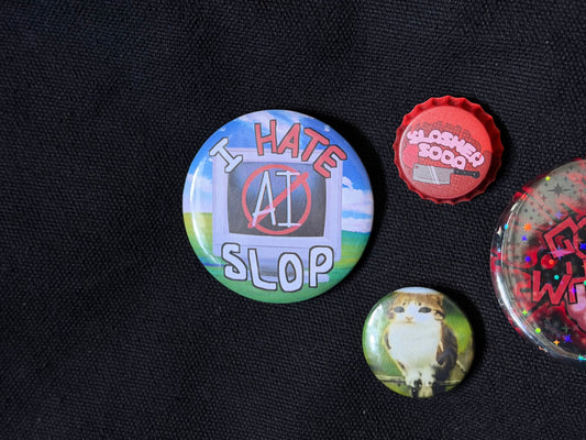 I Hate AI Slop Pin