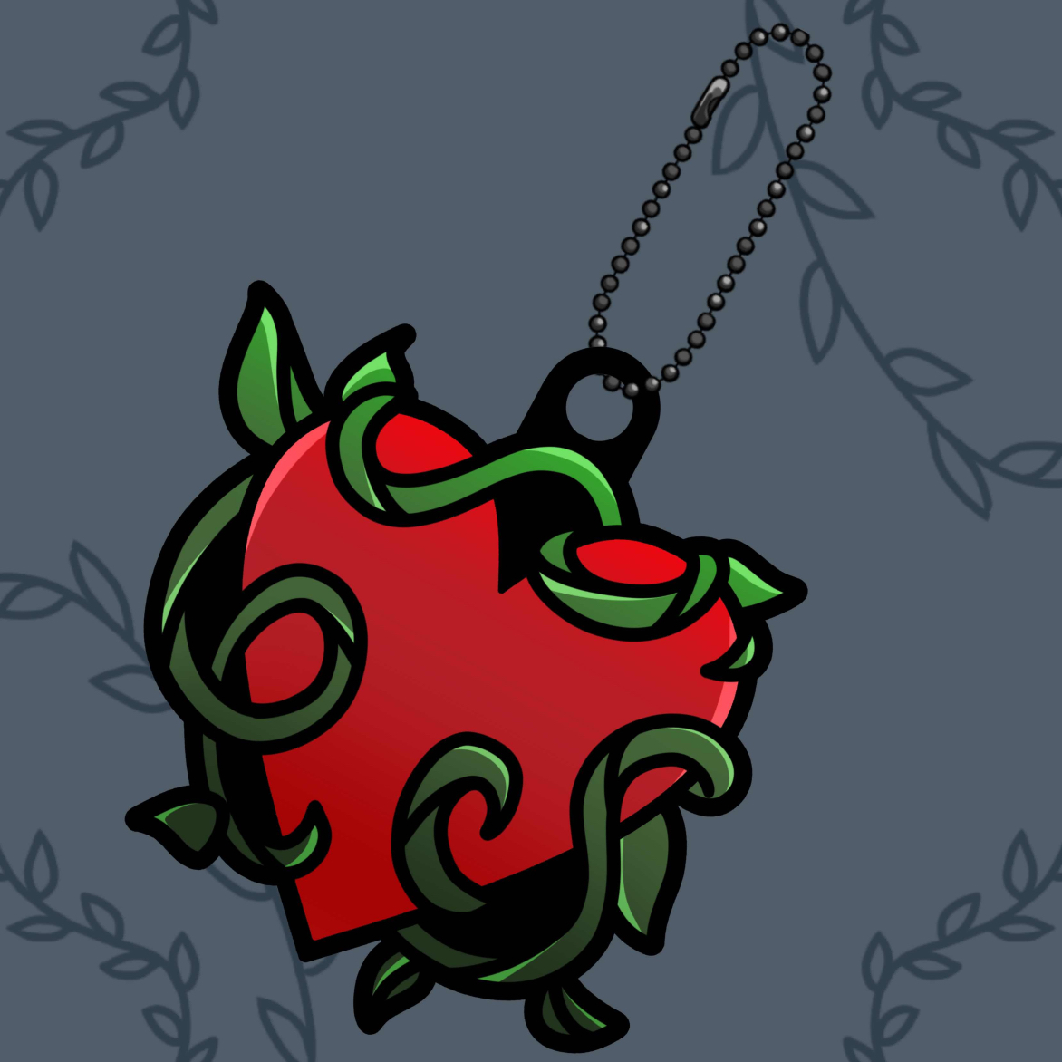 Heart Puffy PVC Charm