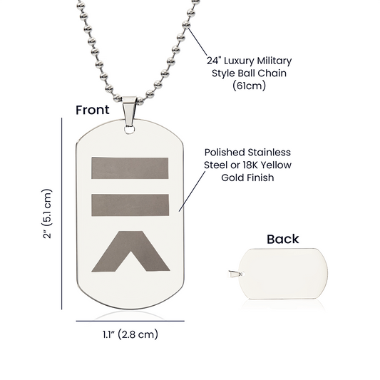 Strade Dog Tag Necklace