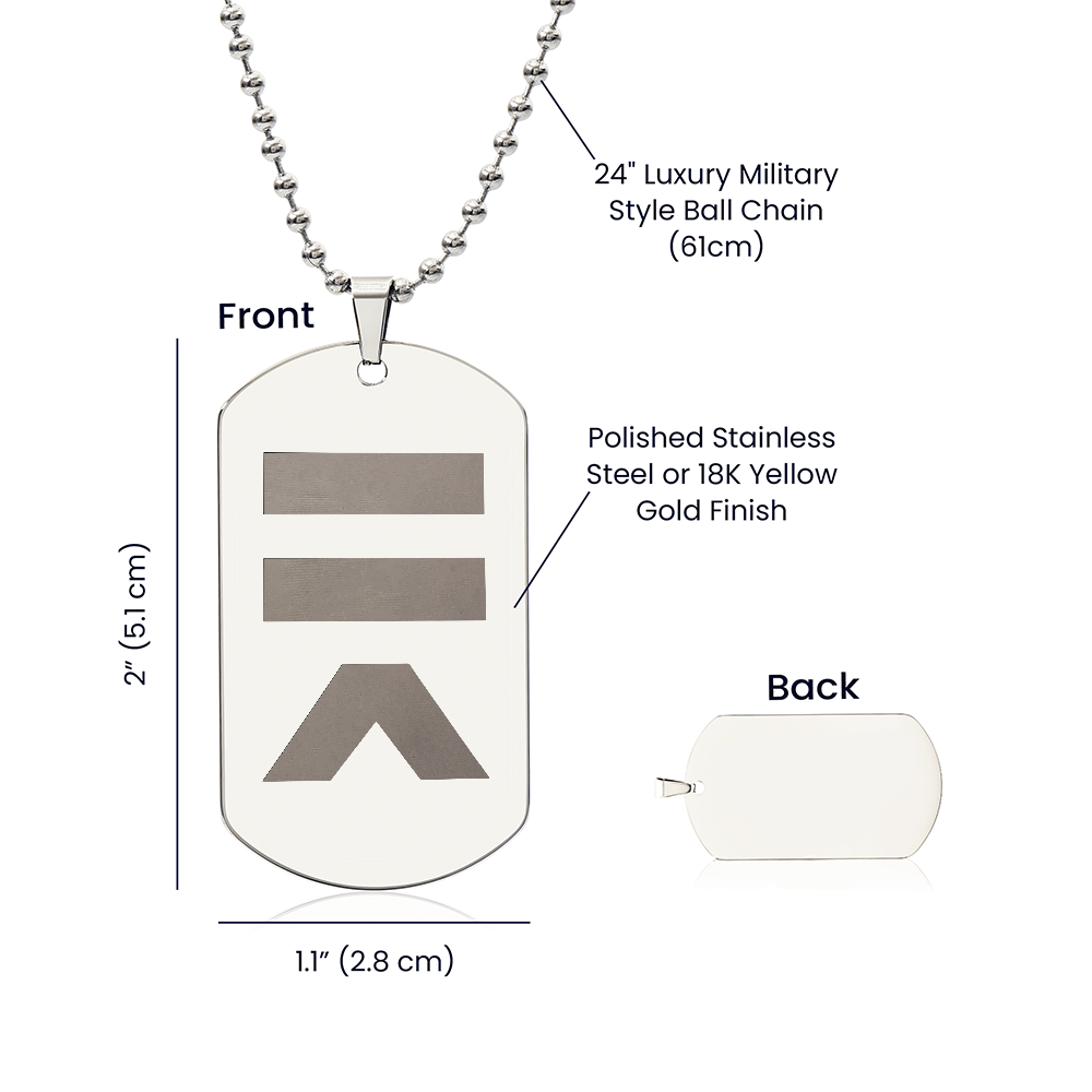 Strade Dog Tag Necklace - FILMSLASH