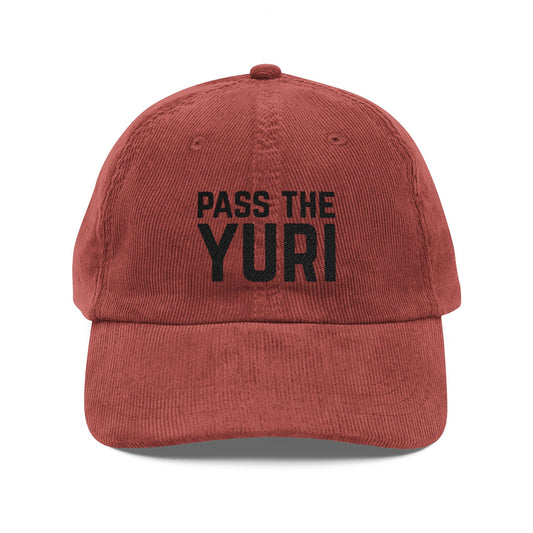 Pass the Yuri Corduroy Embroidered Cap - FILMSLASH