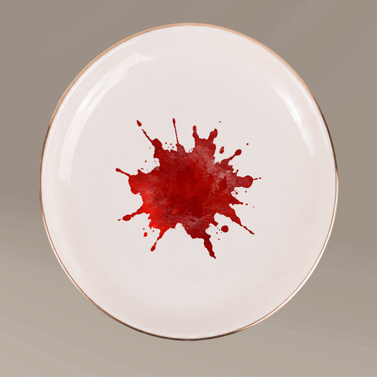 Blood Spatter Ceramic Trinket Tray - FILMSLASH