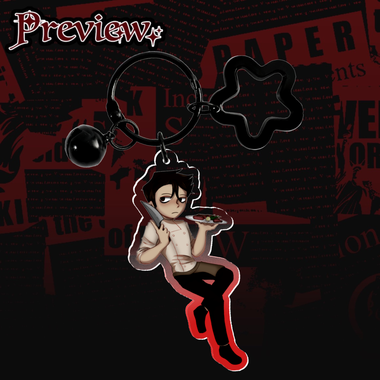 Deadplate Acrylic Keychains