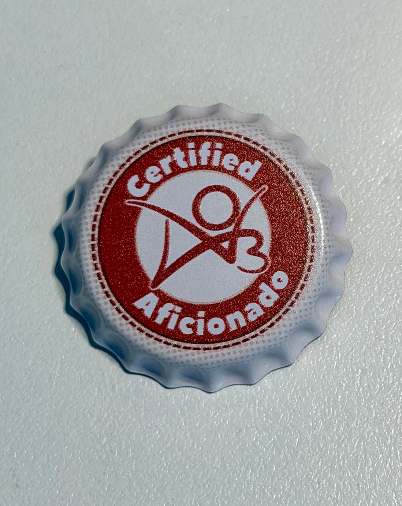 AO3 Aficionado Bottle Cap Pin