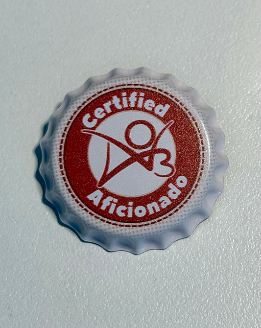 AO3 Aficionado Bottle Cap Pin