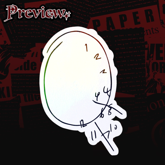 Will Graham's Clock Holographic Sticker