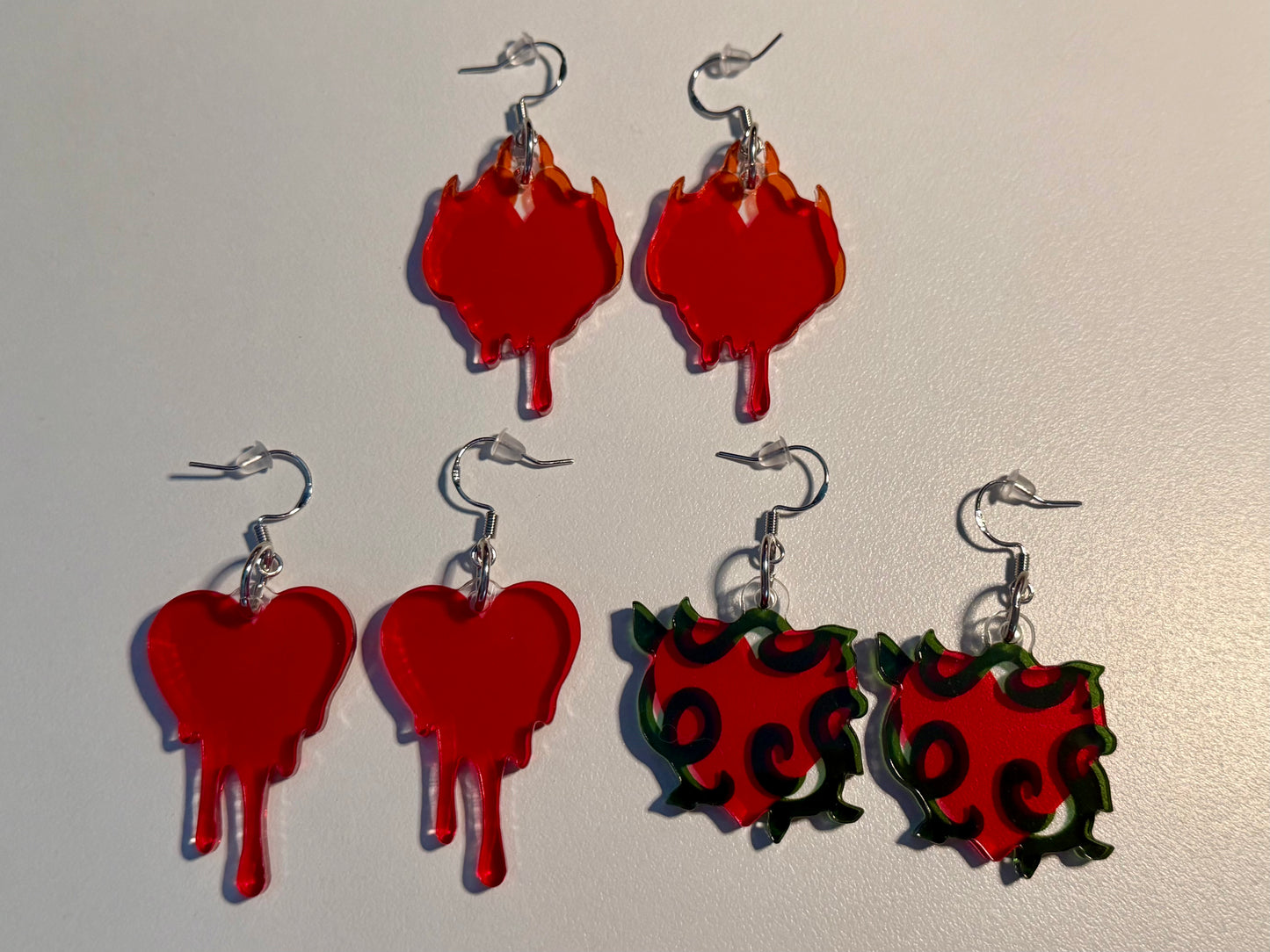 Special Heart Acrylic Earrings