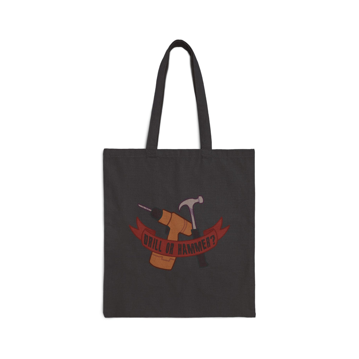 Drill or Hammer Cotton Tote Bag - FILMSLASH