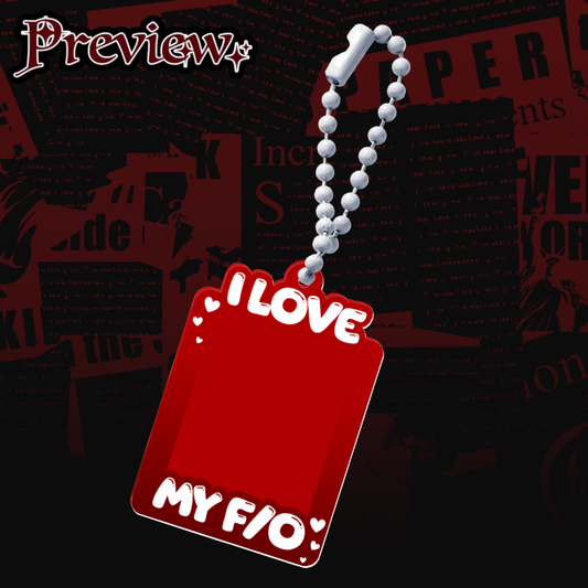 Mini "I Love My F/O" Photocard Holder