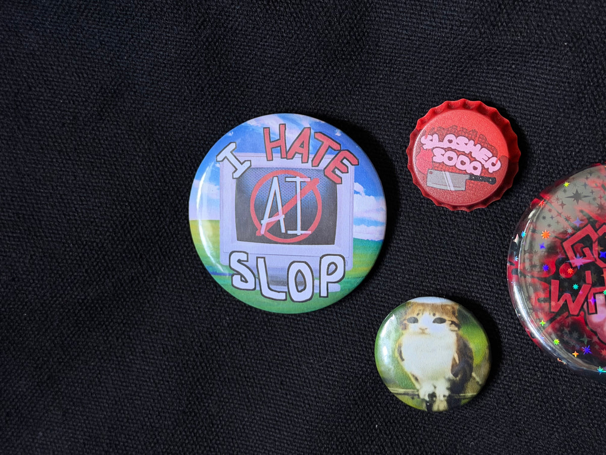 I Hate AI Slop Pin
