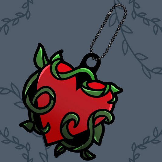 Heart Puffy PVC Charm