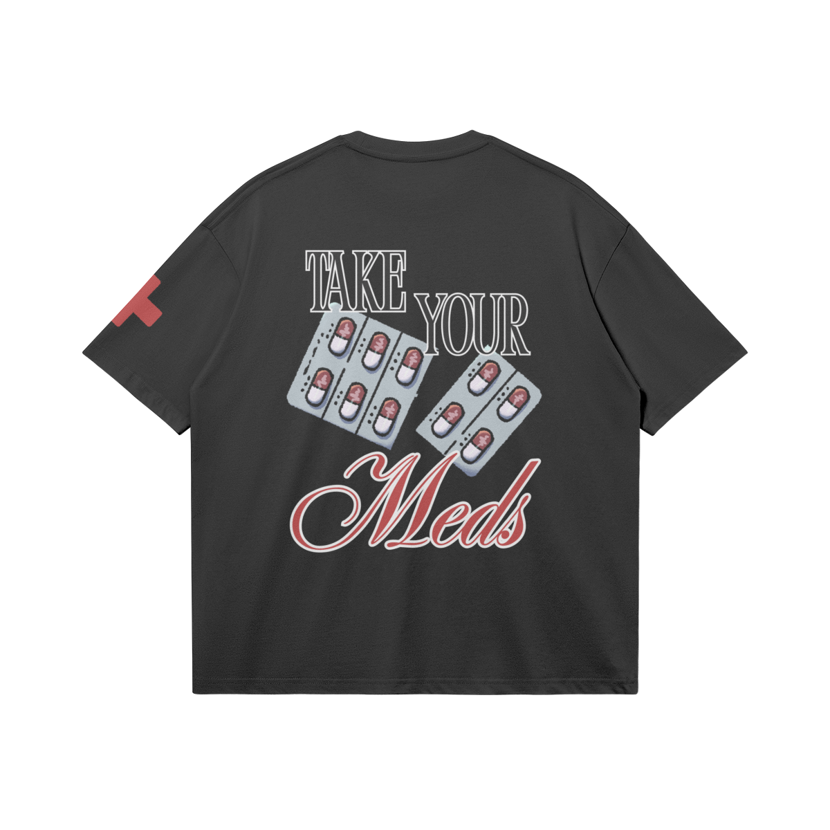 Take Your Meds Boxy T-Shirt - FILMSLASH