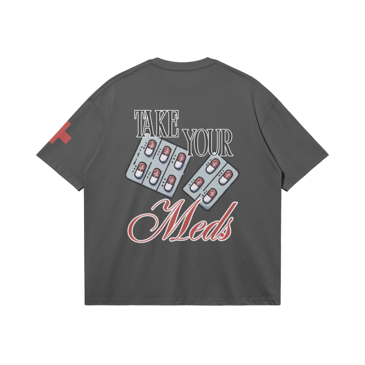 Take Your Meds Boxy T-Shirt - FILMSLASH