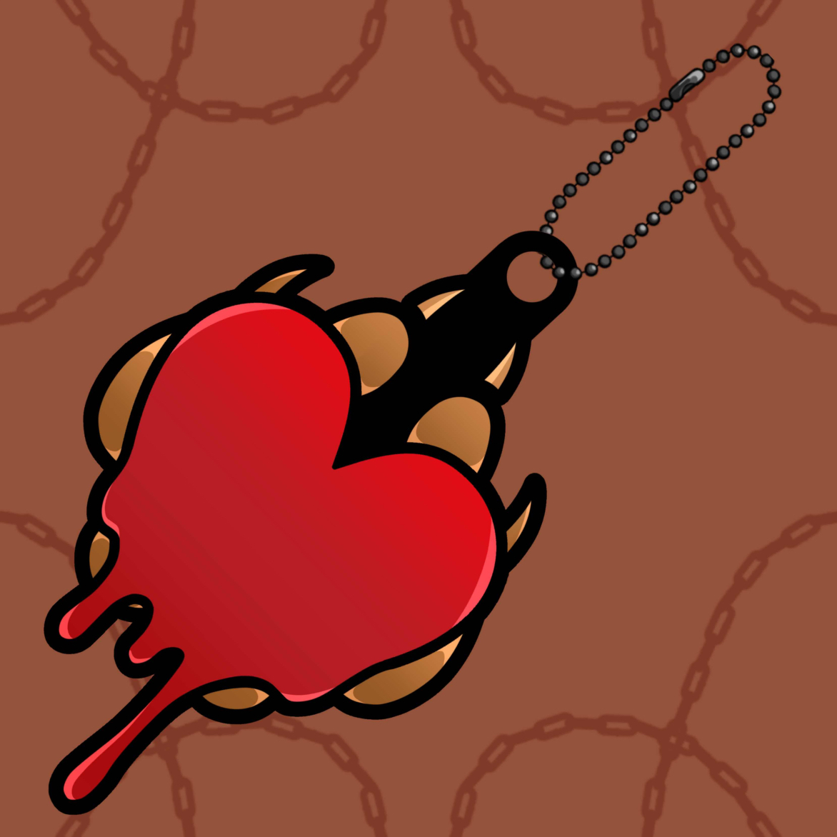 Heart Puffy PVC Charm