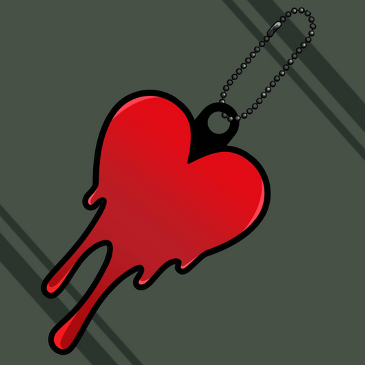 Heart Puffy PVC Charm
