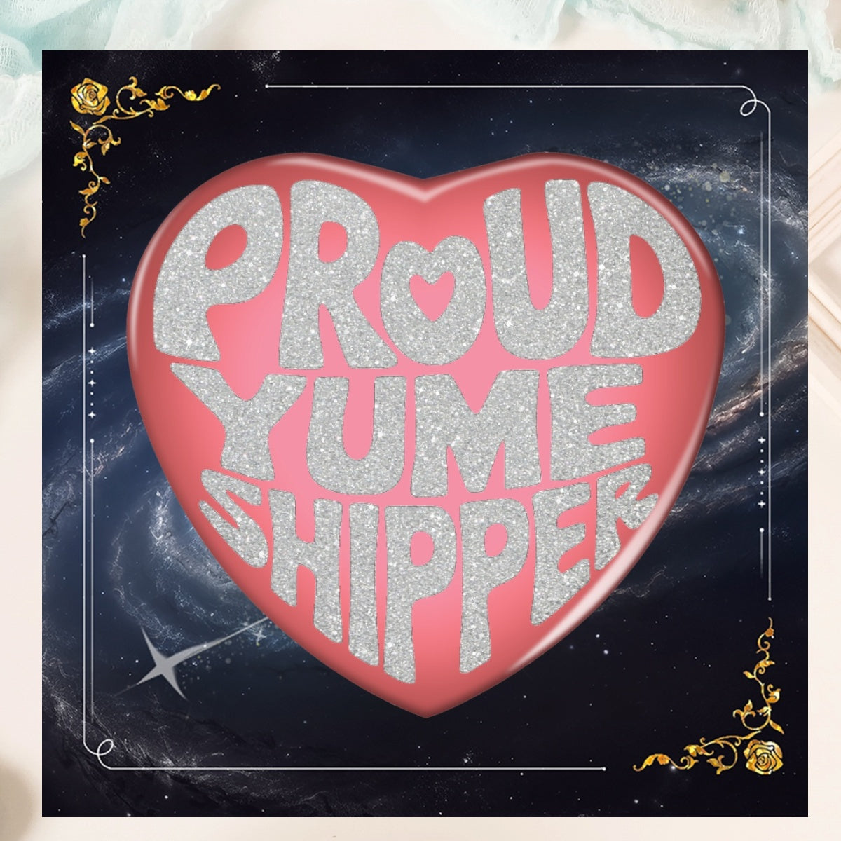 Proud Yumeshipper Glitter Pin
