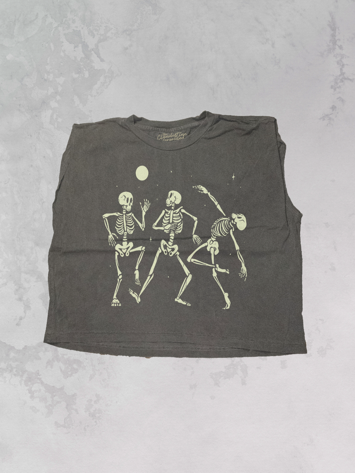 Dancing Skeletons Cropped Tank