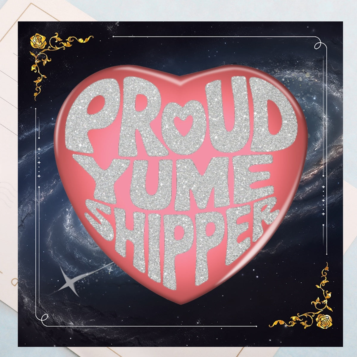 Proud Yumeshipper Glitter Pin