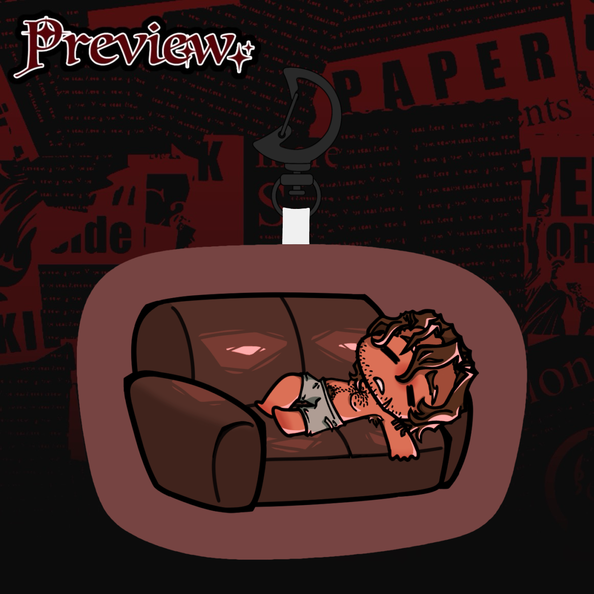 Sleeping Strade Pillow Keychain - FILMSLASH