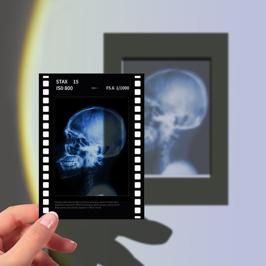 Skull X-Ray Film Polaroid