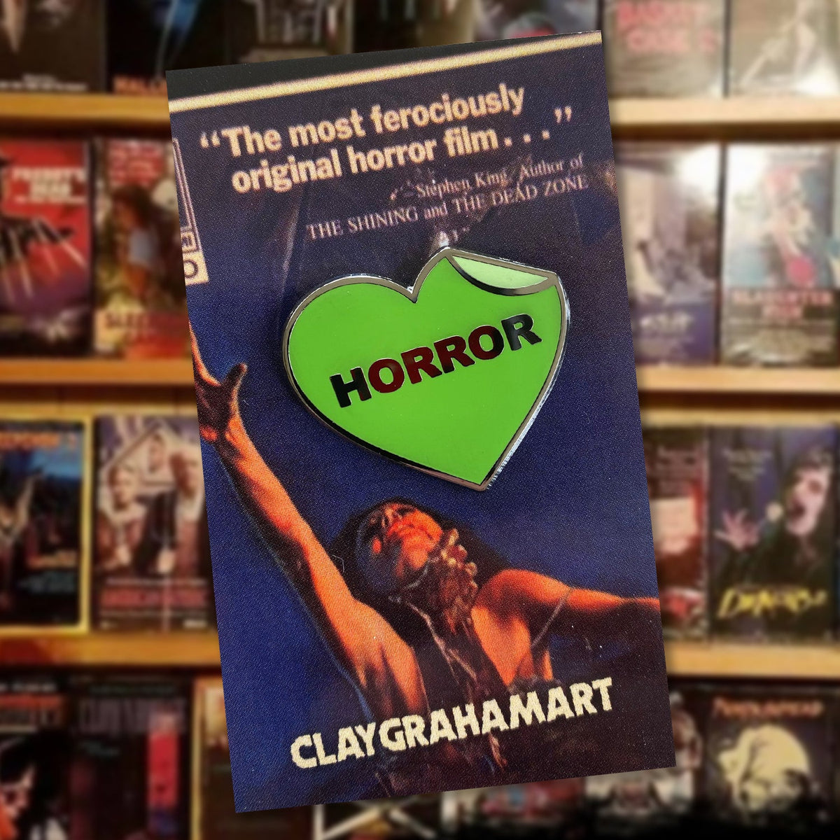 VHS Horror Enamel Pin