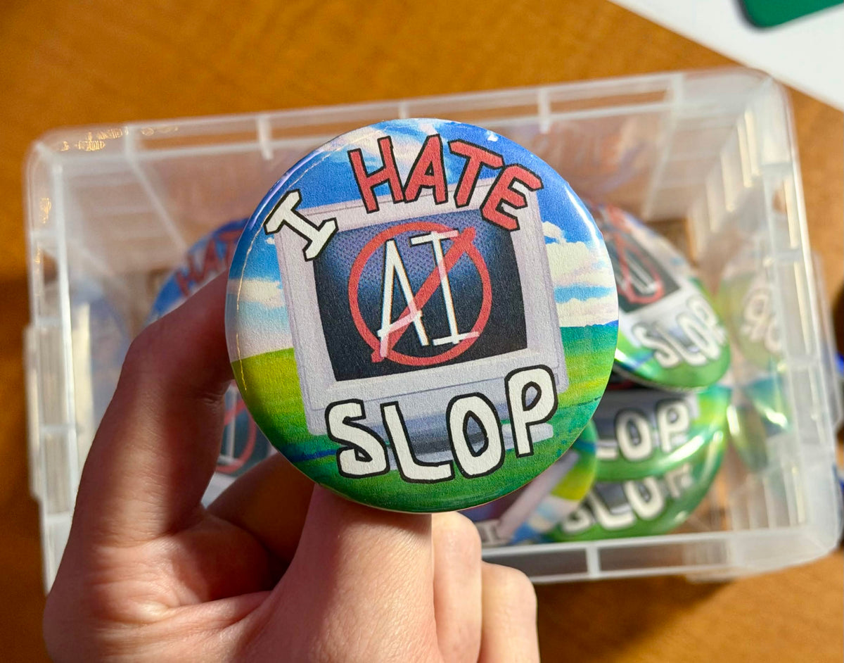 I Hate AI Slop Pin